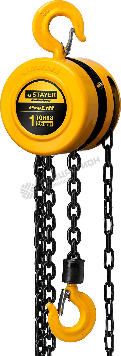 Фотография Таль 4308-1_z01 цепная "PROLift" шестеренная, STAYER Profi 4308-1, 1т / 2,5м